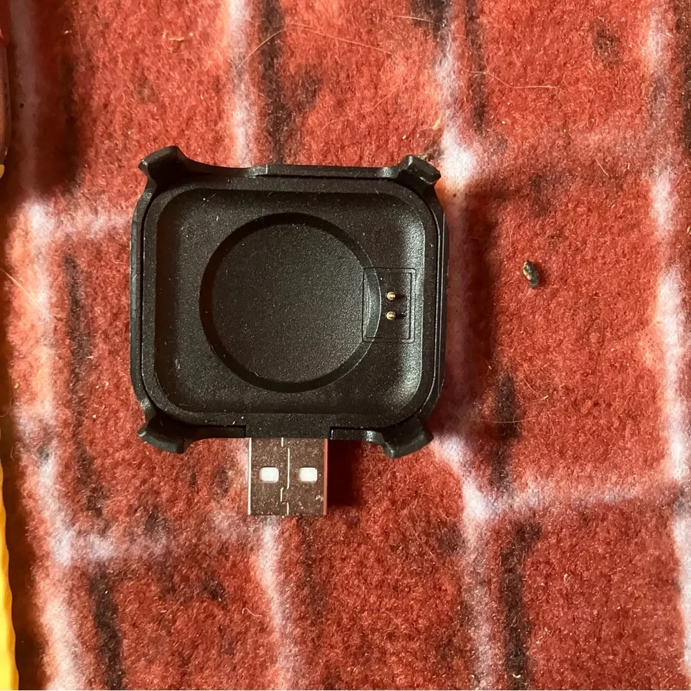 Yellow Smartwatch with Black Case